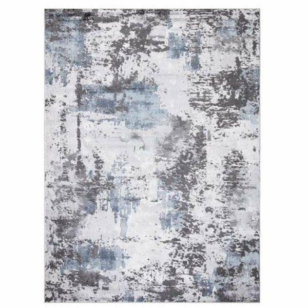 Pisos 5 x 7 ft. Pacific Abstract Area Rug - Gray PI2842739